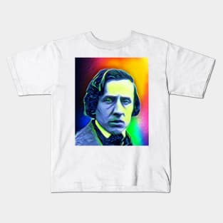 Frédéric Chopin Colourful Portrait | Frédéric Chopin Artwork 6 Kids T-Shirt